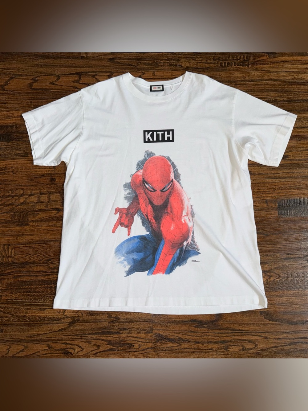 KITH X Marvel Comics Spider-Man “Action” Vintage Graphic T-Shirt White Size XXL